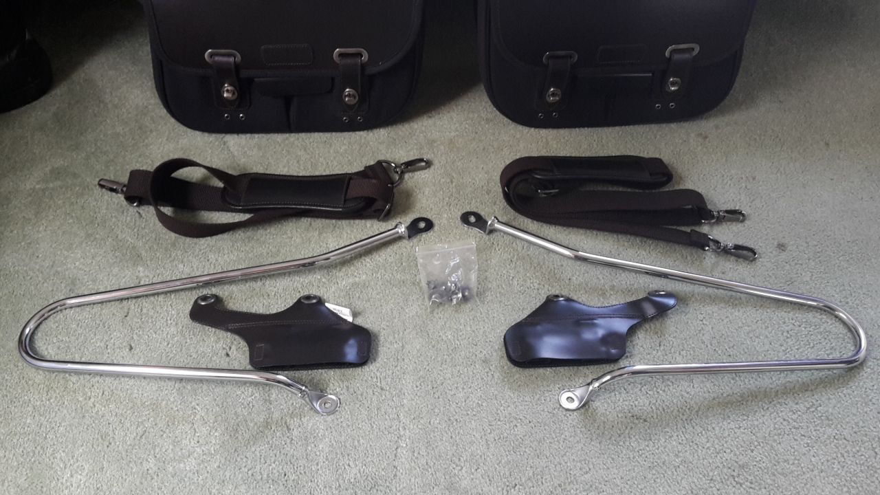 waxed cotton panniers