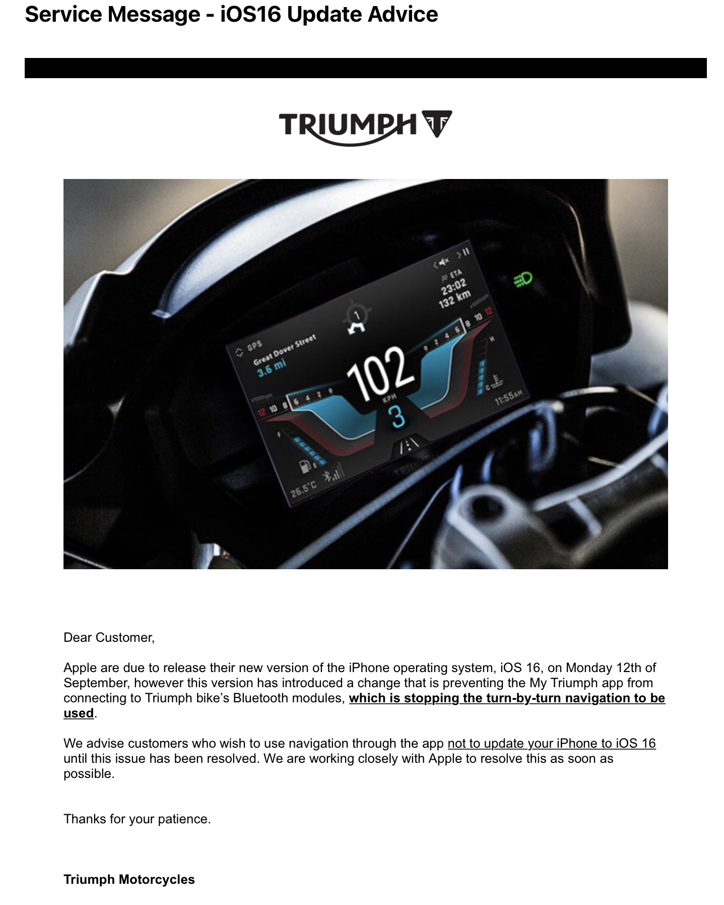 world of triumph phone number