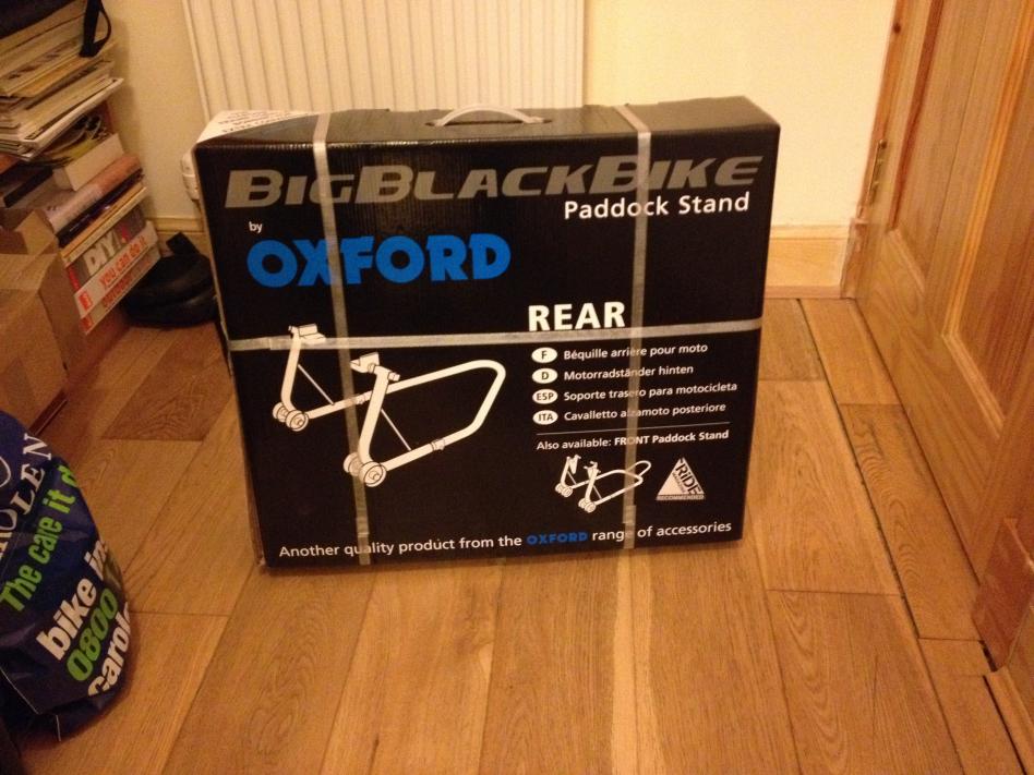 oxford big black bike rear stand