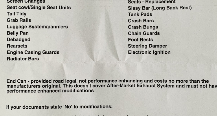 Carole Nash Mods List