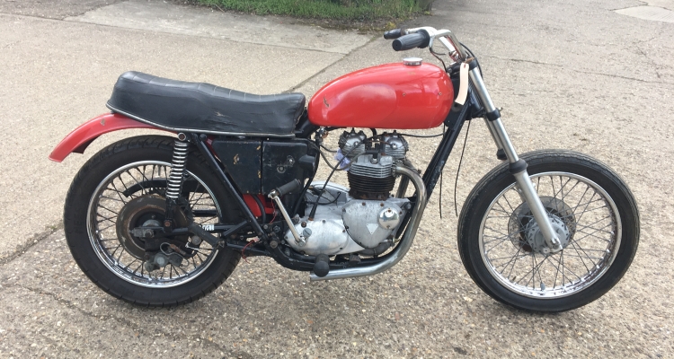 Triumph Bonnie Owner At Last-t140 Project