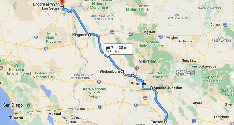 42 Years Celebrated With 440 Miles And 3 Nights In Vegas