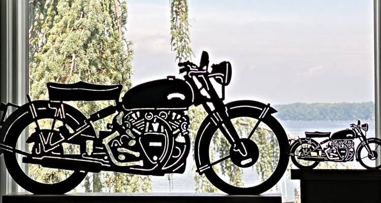 Laser Cut Vintage Motorcycles