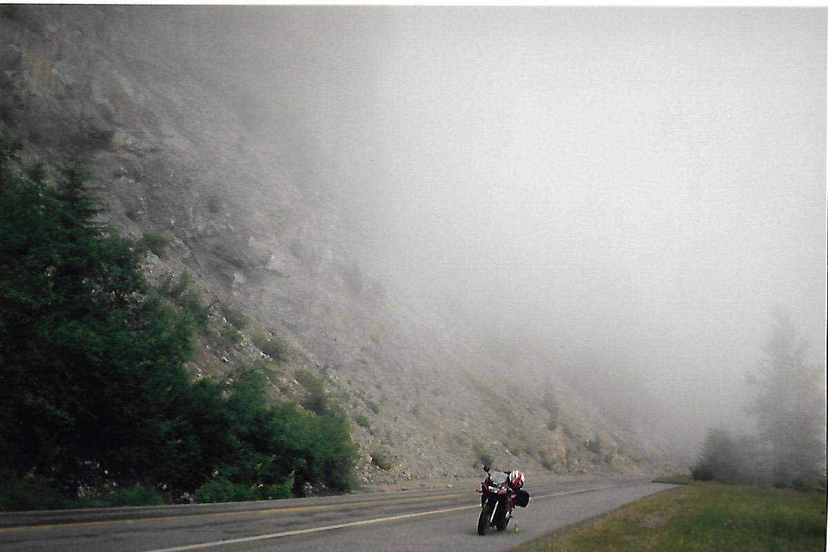 Fogging day on the mountain