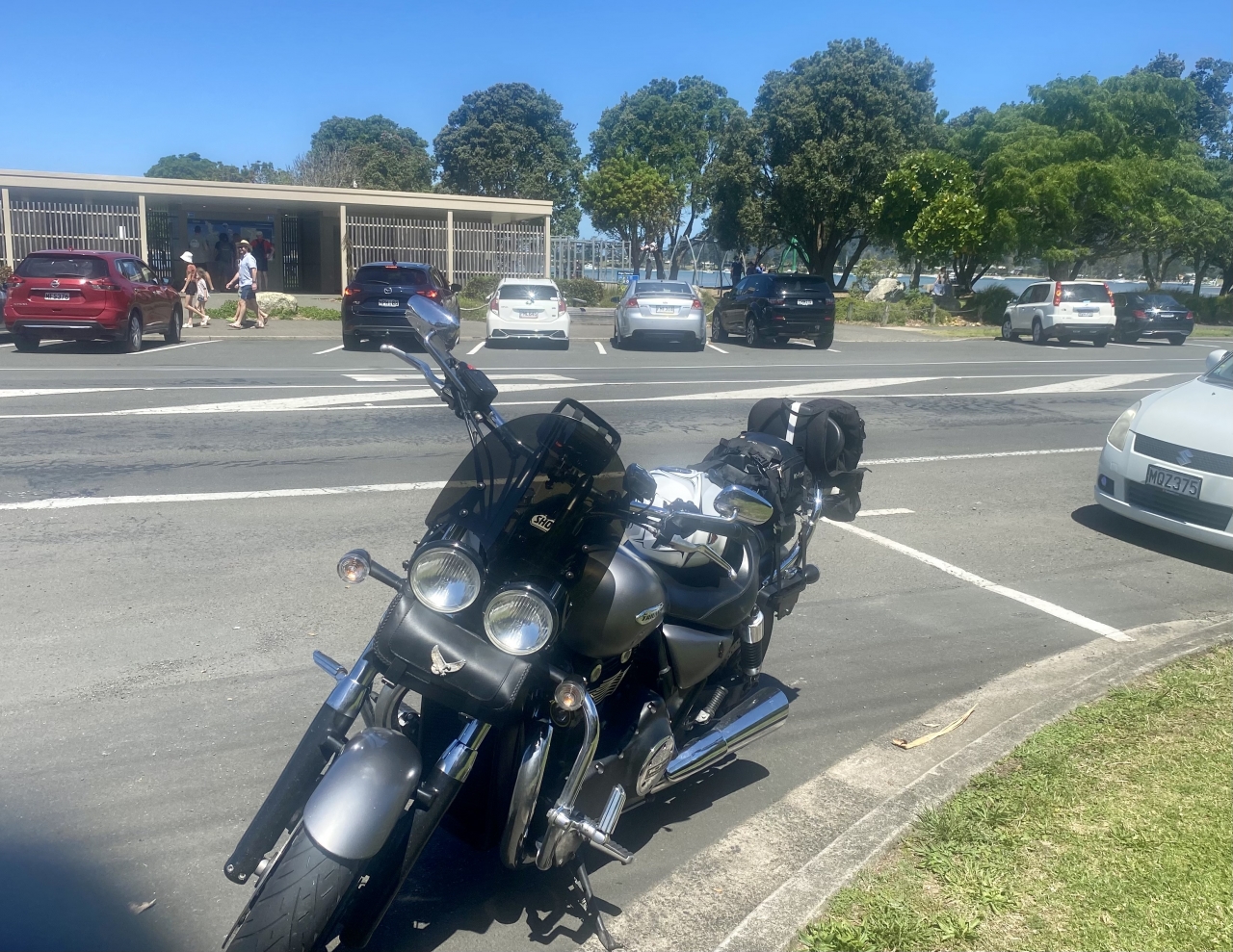 Coastal town in the Coromandel, with estuary and surf beach
