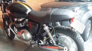 Testing cables and taillight. All right!!!