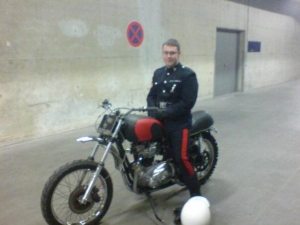 Berlin, doing a show for the telly.