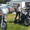 My daughter Alison and I on our trip To Bishops Waltham bike fest' 2016
